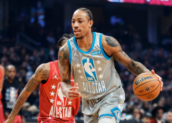 DeMar DeRozan no All-Star Game de 2022 (Crédito: Getty Images)