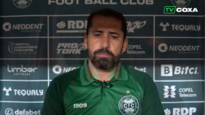 Morínigo saiu satisfeito com a classificação do Coritiba contra o Athletico-PR no estadual (Crédito: OneFootball)