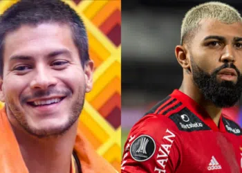 Gabigol foi bastante elogiado por Arthur Aguiar (Crédito: Reprodução / Instagram // Alexandre Vidal / Flamengo / Flickr)