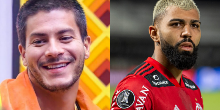 Gabigol foi bastante elogiado por Arthur Aguiar (Crédito: Reprodução / Instagram // Alexandre Vidal / Flamengo / Flickr)