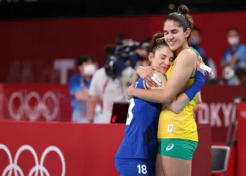 Natália, jogadora da Seleção Brasileira de vôlei (Crédito: GettyImages)