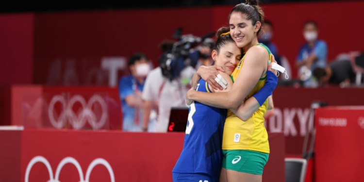 Natália, jogadora da Seleção Brasileira de vôlei (Crédito: GettyImages)