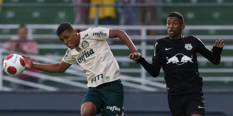 Palmeiras x Bragantino em ação no Campeonato Paulista (Crédito: Cesar Greco / Palmeiras / Flickr)