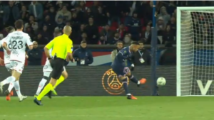 PSG e Lorient, pelo Campeonato Francês (Crédito: Transmissão/ ESPN)
