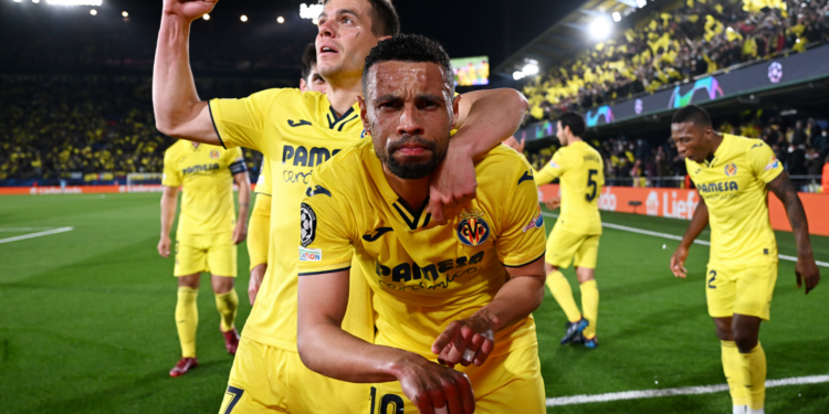 Coquelin comemorando gol anulado (Crédito: Getty Images)
