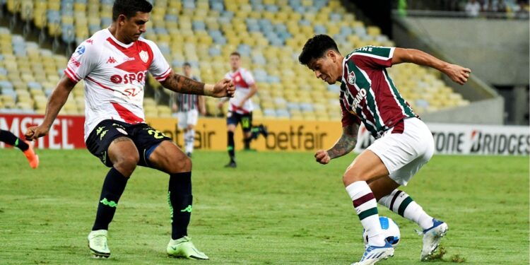 Unión Santa Fé e Fluminense na Sul-Americana (Crédito: Mailson Santana/Fluminense FC/Flickr)