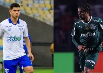 Avaí recebe o Palmeiras pelo Brasileirão (Crédito: Créditos: Flickr - André Palma Ribeiro/Avaí FC // Cesar Greco/Palmeiras)