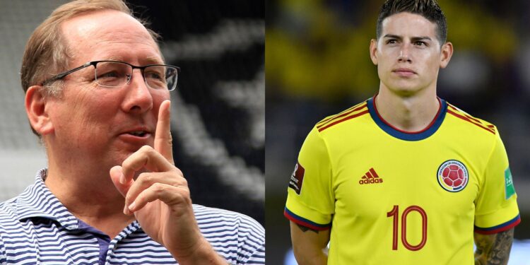 John Textor e James Rodríguez (da esquerda para a direita) (Crédito: Vítor Silva/Botafogo/Flickr/Getty Images)