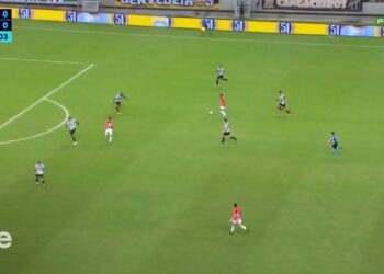 Ceará x Atlético-GO no Brasileirão (Crédito: Reprodução/GE)