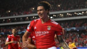 Liverpool confirmou a expectativa e anunciou a contratação do atacante Darwin Núñez (Crédito: Getty Images)