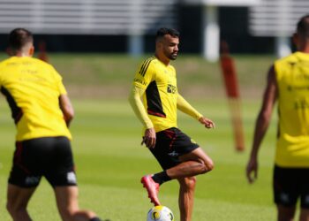 Treino do Flamengo no Centro de Treinamento (Crédito: Gilvan de Souza/Flamengo/Flickr)