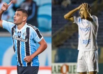 Grêmio x Londrina se enfrentam pela 15ª rodada do Brasileirão - Série B (Crédito: Lucas Uebel/Grêmio FBPA // Ricardo Chicarelli/ Londrina EC)