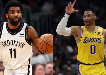 NBA: Kyrie Irving e Russell Westbrook (Crédito: Getty Images)