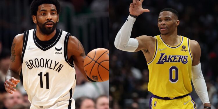 NBA: Kyrie Irving e Russell Westbrook (Crédito: Getty Images)