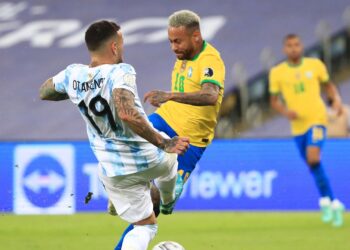Neymar se irrita com Argentina e questiona sobre Copa do Mundo (Crédito: GettyImages)