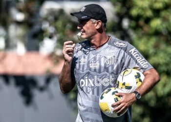 Santos segue treinando no CT Rei Pelé (Crédito: Ivan Storti / Santos FC / Flickr)