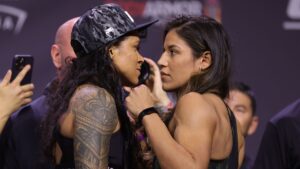 UFC 277 está chegando e Amanda Nunes quer vencer Julianna Peña para recuperar o seu cinturão (Crédito: GettyImages)