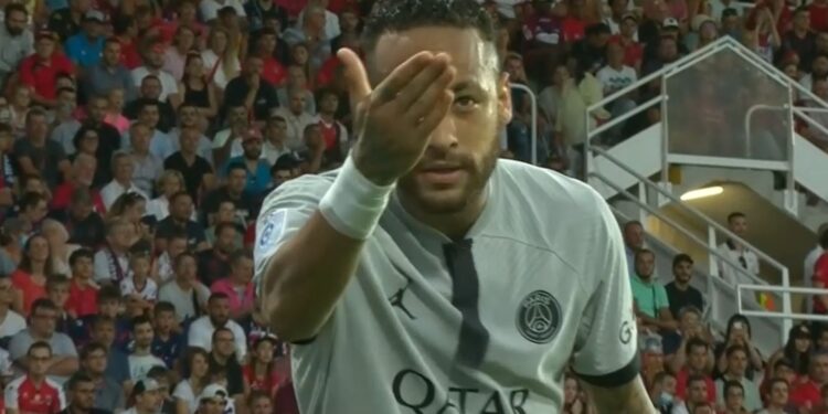 PSG contou com show de Neymar (Crédito: Transmissão ESPN - 06/08/22)