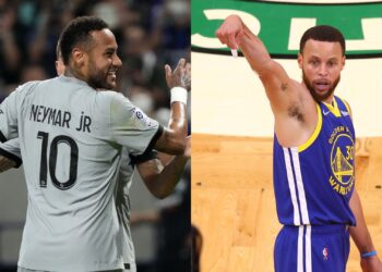 Neymar e Stephen Curry (Crédito: Getty Images)