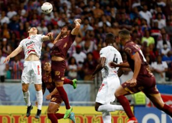 Bahia e Operário se enfrentaram pela série B do Brasileirão e fizeram um confronto equilibrado (Crédito: Felipe Oliveira/EC Bahia)
