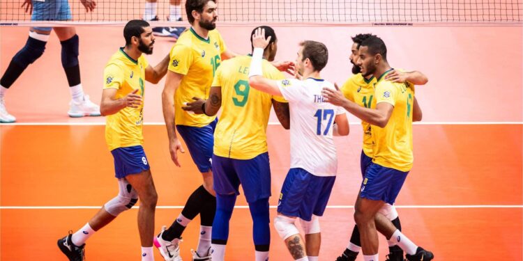 Vôlei: Brasil luta, mas cai para a Polônia na semi do Mundial (Crédito: Volleyball World/ Fotos Públicas)