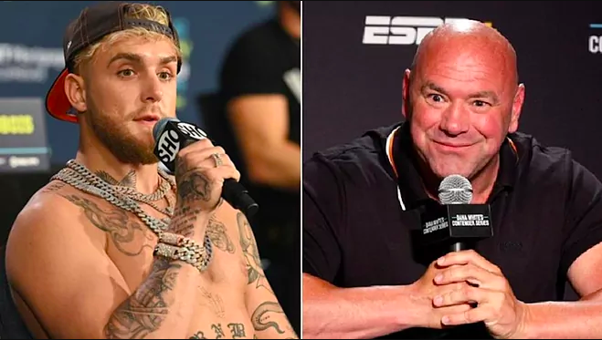 Jake Paul e Dana White são desafetos declarados (Crédito: Reprodução/Instagram)