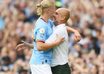 Haaland e Guardiola (Crédito: Getty Images)