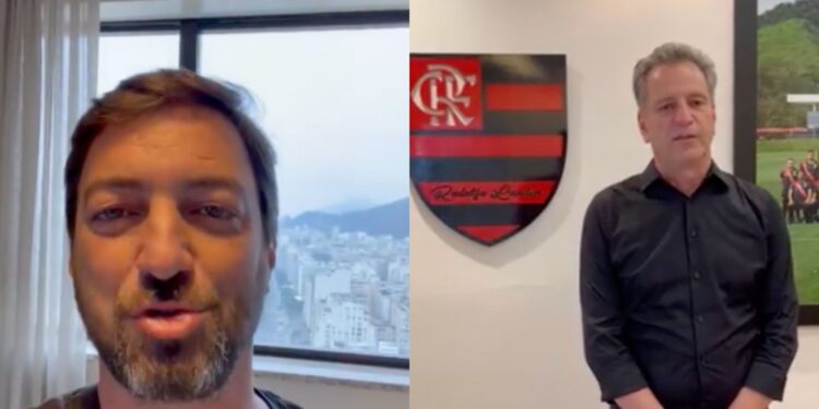 Presidentes de Corinthians e Flamengo pedem paz em decisão (Crédito: Reprodução / Corinthians / Reprodução / Flamengo)