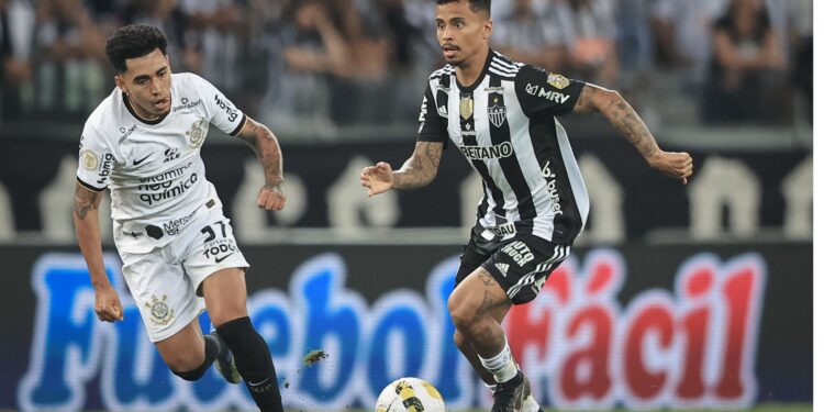 Corinthians x Atlético-MG em campo pelo Brasileirão 2022 (Crédito: Pedro Souza/Atlético/Flickr)