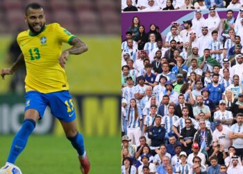 Daniel Alves é criticado pela torcida da Argentina na Copa do Mundo (Crédito: Getty Images)