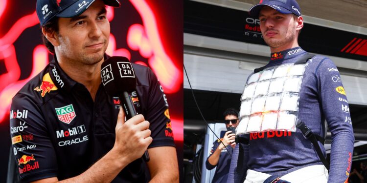Pérez e Verstappen, da Red Bull Racing, na F1 (Crédito: Getty Images)