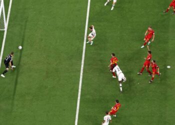 Web vai à loucura com gol anulado da Alemanha contra Espanha (Crédito: GettyImages)