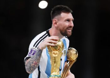 Messi vibrou bastante com o título da Copa do Mundo (Crédito: GettyImages)