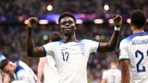 Saka viralizou nas redes sociais (Crédito: Getty Images)