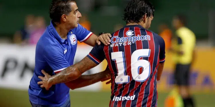 O Bahia venceu o Jacuipense no Campeonato Baiano, e Renato Paiva respondeu sobre a vitória (Crédito: Felipe Oliveira/EC Bahia)