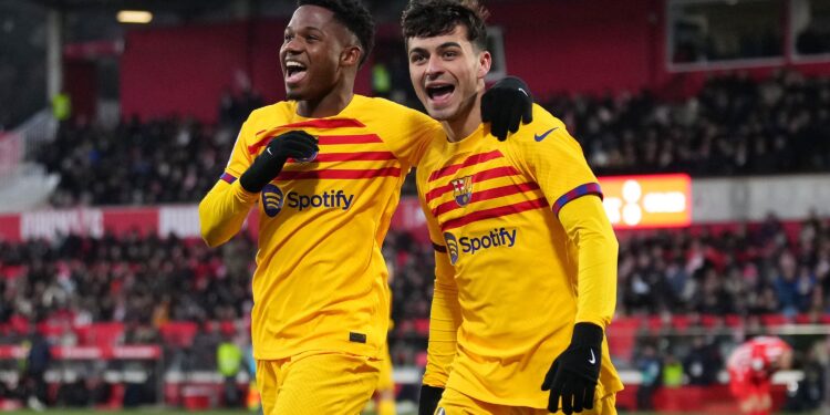 Pedri resolve, e Barcelona vence Girona no Espanhol (Crédito: GettyImages)