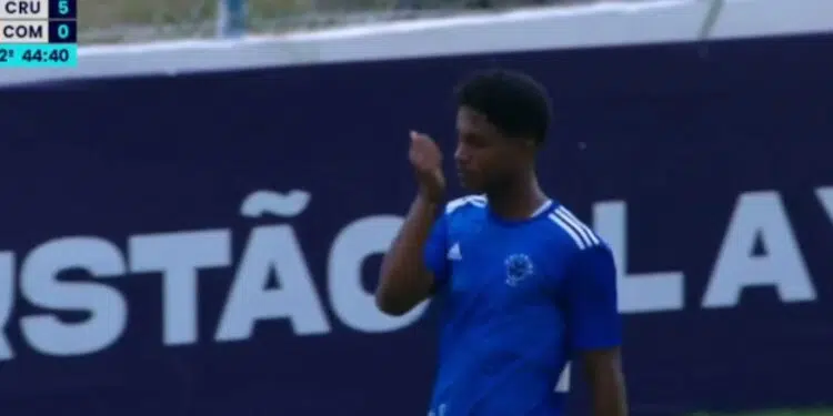 Cruzeiro venceu o Comercial-MS na Copinha (Crédito: Reprodução SporTV)