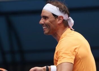 Rafael Nadal teve sua raquete roubada durante sua estreia no Australian Open (Crédito: GettyImages)