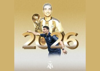 Argentina vai manter Lionel Scaloni até 2026 (Crédito: Divulgação / Argentina)