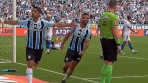 Suárez é o artilheiro do Imortal em 2023 (Crédito: Divulgação/Grêmio)