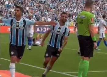Suárez é o artilheiro do Imortal em 2023 (Crédito: Divulgação/Grêmio)
