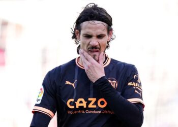 Cavani foi alvo do Santos, mas não deve atuar pelo clube nesta temporada (Crédito: GettyImages)