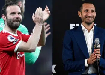 Juan Mata e Giorgio Chiellini (E/D) (Crédito: Getty Images)