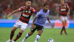 Everton Ribeiro em Flamengo x Independiente Del Valle (Crédito: Getty Images)