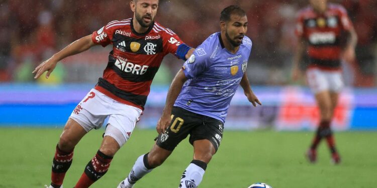 Everton Ribeiro em Flamengo x Independiente Del Valle (Crédito: Getty Images)