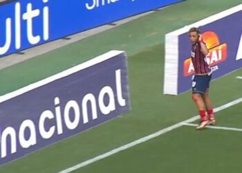 Jacaré empatou para o jogo entre Bahia x Vitória (Crédito: ESPN/Reprodução)