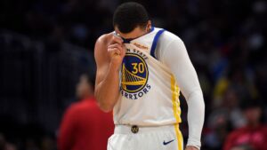 Stephen Curry cometeu erros, mas assumiu a responsabilidade e viu os Warriors vencerem nos playoffs da NBA (Crédito: GettyImages)