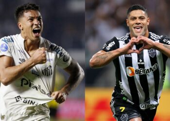 Santos x Atlético-MG: saiba onde assistir ao duelo do Brasileirão (Crédito: GettyImages)