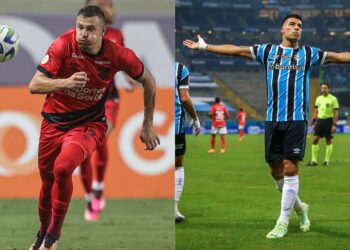 Athletico-PR x Grêmio se enfrentam pelo Brasileirão; veja as escalações (Crédito: Pedro Souza/Atlético/Lucas Uebel/Grêmio/Flickr)