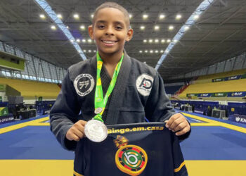 Diogo, 12 anos, é uma promessa do jiu-jitsu (Crédito: Divulgação)